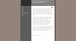 Desktop Screenshot of english-vietnamese-translation.com